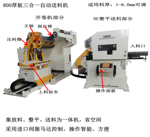 冲床三合一送料机操作方法